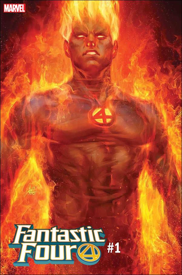 Fantastic Four (2018) issue 1-L Stanley "Artgerm" Lau Human Torch Cover