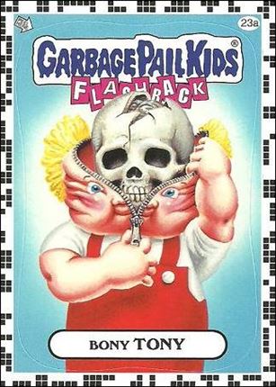 Garbage Pail Kids: Flashback Series 2 (White Border Base Set) card 23a Bony Tony
