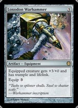 Magic the Gathering: Duel Decks: Knights vs. Dragons (Base Set) card 31 Loxodon Warhammer