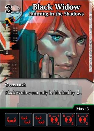 Marvel Dice Masters  Avengers Infinity Gauntlet card 62 Black Widow: Running in the Shadows