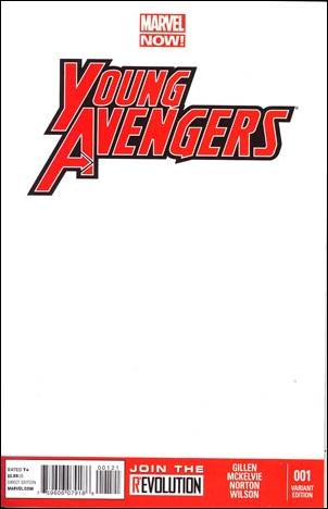 Young Avengers (2013) issue 1-D Blank/Sketch Cover