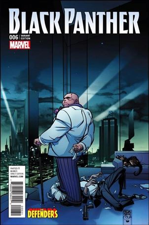 Black Panther (2016) issue 6-C Pasqual Ferry Defenders Cover