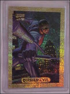 1994 Marvel Masterpieces (Holofoil Subset) card 3-C Daredevil (Gold Foil)