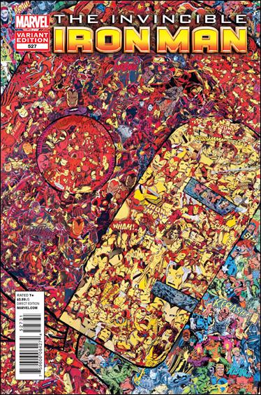 Invincible Iron Man (2008) issue 527-C Pascal Garcin 1:15 Collage Cover