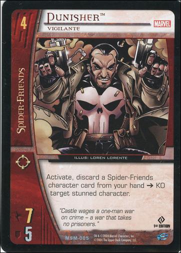 Web of Spider-Man VS System (Base Set) card 5 Punisher
