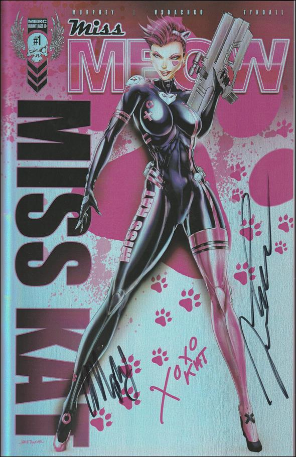 Miss Meow (2021) issue 1-H Jamie Tyndall "Kat&Kat" Holo Foil Wraparound Cover
