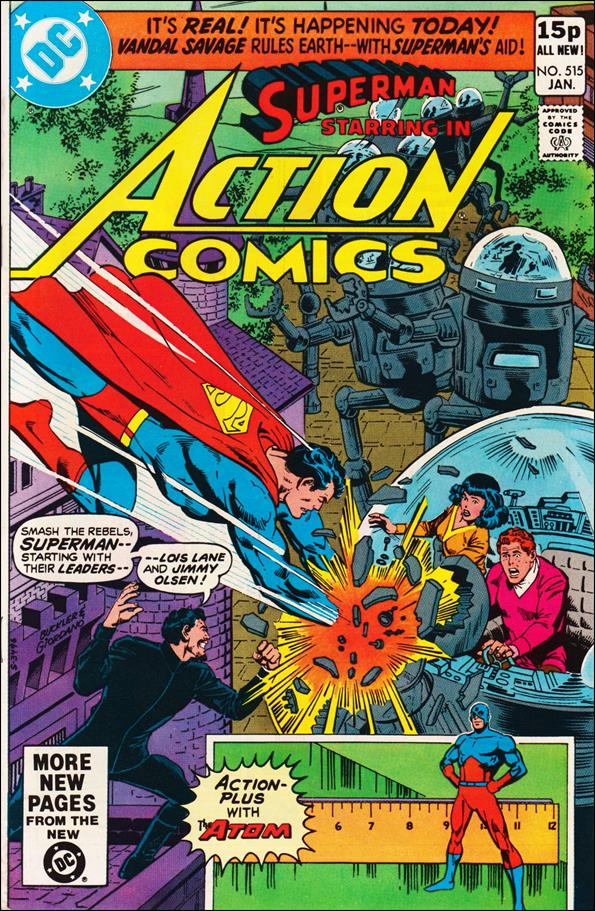 Action Comics (1938) issue 515-B UK Price Cover