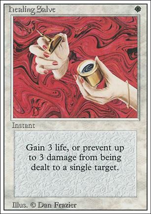 Magic the Gathering: Revised (Base Set) card 22 Healing Salve