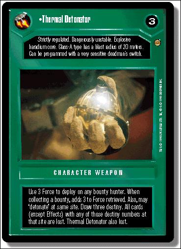 Star Wars: Jabba's Palace Limited (Base Set) card 87 Thermal Detonator