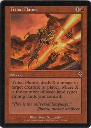 Magic the Gathering: Invasion (Base Set) card 176 Tribal Flames