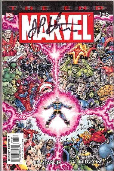 Marvel Universe: The End issue 1-B Dynamic Forces (Signed by Jim Starlin) 1/499