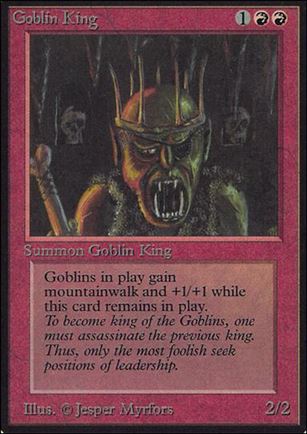 Magic the Gathering: Limited Edition Alpha (Base Set) card 154 Goblin King