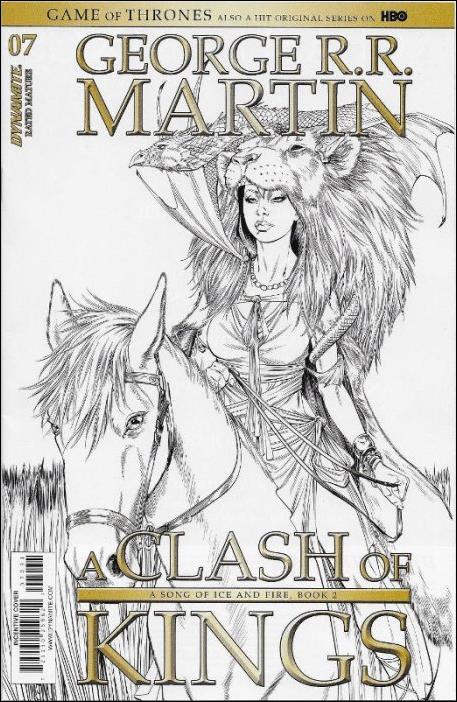 George R. R. Martin's a Clash of Kings (2017) issue 7-C Mike Miller 1:10 Black and White Cover