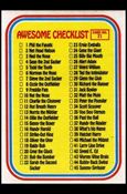 Awsome! All-Stars (Base Set) card 71 Checklist