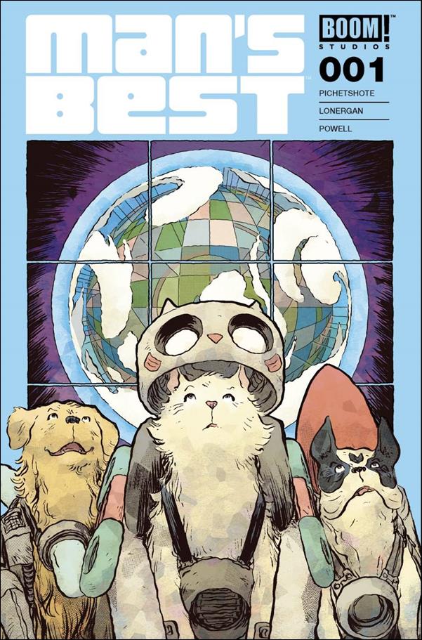 Man's Best issue 1-H Jesse Lonergan Blue Border Cover (2nd Printing)