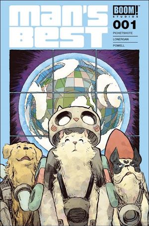 Man's Best issue 1-H Jesse Lonergan Blue Border Cover (2nd Printing)