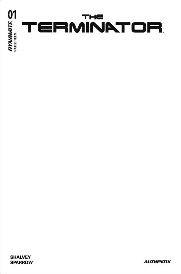 Terminator (2024) issue 1-H Blank Authentix Sketch Cardstock Cover