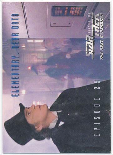 Star Trek: The Next Generation - The Episode Collection Season Two (Base Set) card 143 Elementary, Dear Data, Episode 29B