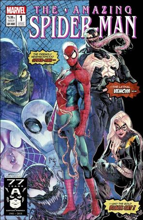 Amazing Spider-Man (2018) issue 1-OB Jamal Campbell Stadium Comics NM Logo Cover 1/1000
