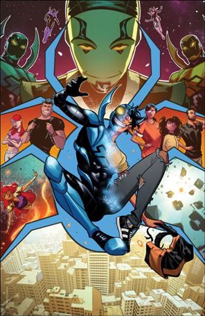 Blue Beetle: Graduation Day issue 1-F Adrian Gutierrez Polybagged Foil Cardstock Cover