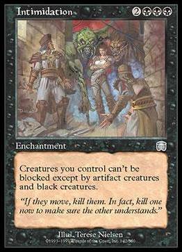 Magic the Gathering: Mercadian Masques (Base Set) card 142 Intimidation