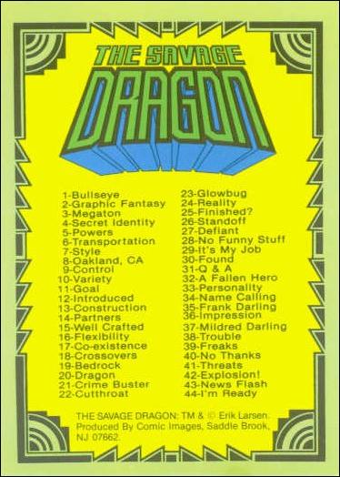 Savage Dragon (Base Set) card 90 Checklist