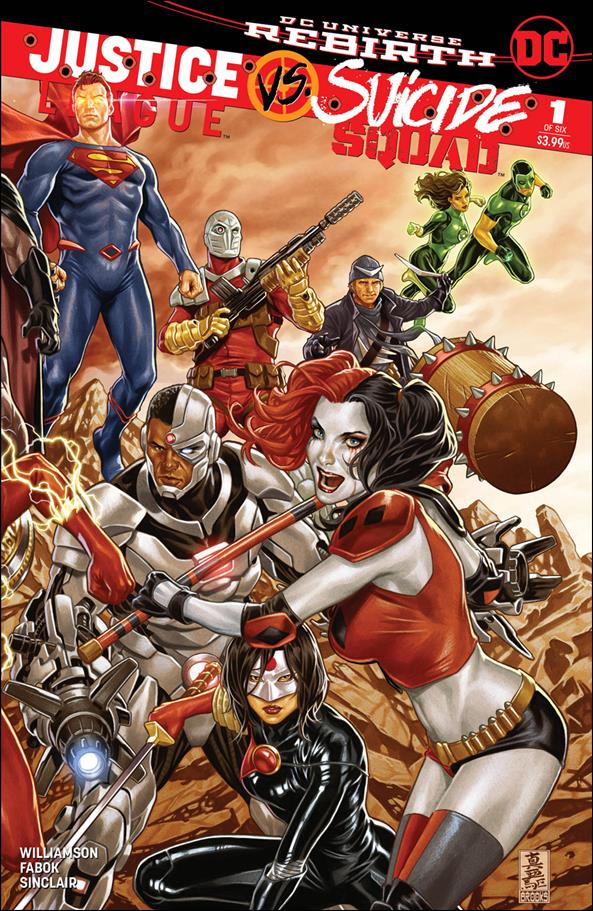 Justice League Vs Suicide Squad issue 1-TJ Mark Brooks Midtown Comics Right Connecting Cover