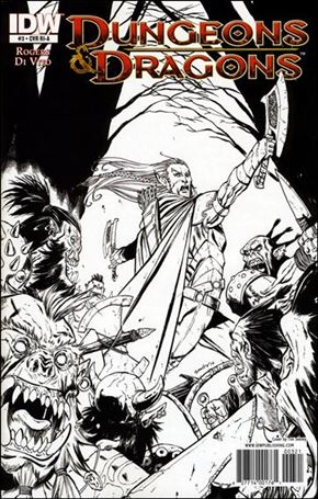 Dungeons & Dragons (2010) issue 3-C Tim Seeley B&W 1:10 Cover