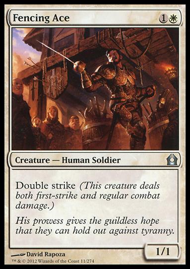 Magic the Gathering: Return to Ravnica (Base Set) card 11 Fencing Ace