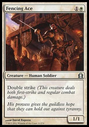 Magic the Gathering: Return to Ravnica (Base Set) card 11 Fencing Ace