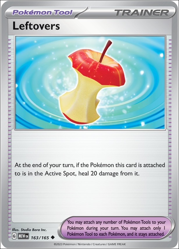 Pokemon: Scarlet & Violet - 151 (Base Set) card 163/165 Leftovers