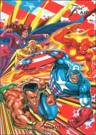 Marvel Annual Flair '94 (Base Set) card 36 Invaders