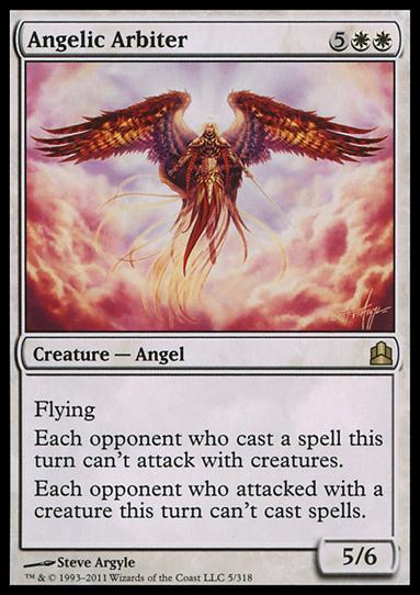 Magic the Gathering: Commander (Base Set) card 5 Angelic Arbiter