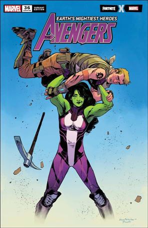 Avengers (2018/07) issue 36-B Sara Pichelli Fortnite Cover