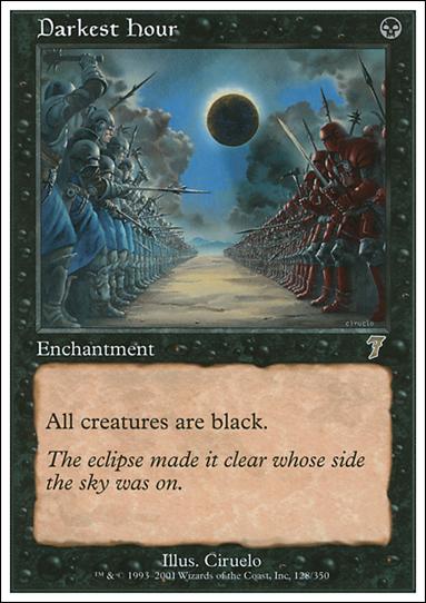 Magic the Gathering: 7th Edition (Base Set) card 128 Darkest Hour
