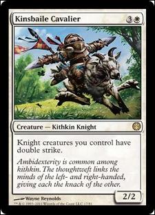 Magic the Gathering: Duel Decks: Knights vs. Dragons (Base Set) card 17 Kinsbaile Cavalier