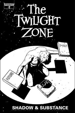 Twilight Zone:  Shadow & Substance issue 2-D Guiu Vilanova 1:15 Black & White Cover