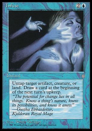Magic the Gathering: Ice Age (Base Set) card 80 Infuse