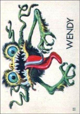 Ugly Stickers (1965) (Base Set) card 11-D Wendy