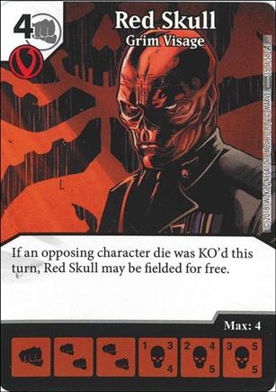 Marvel Dice Masters Avengers Infinity Campaign Box  card 35 Red Skull: Grim Visage 
