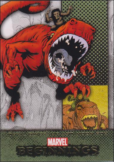 Marvel Beginnings: Series 1 (Base Set) card 15 Devil Dinosaur and Moon Boy
