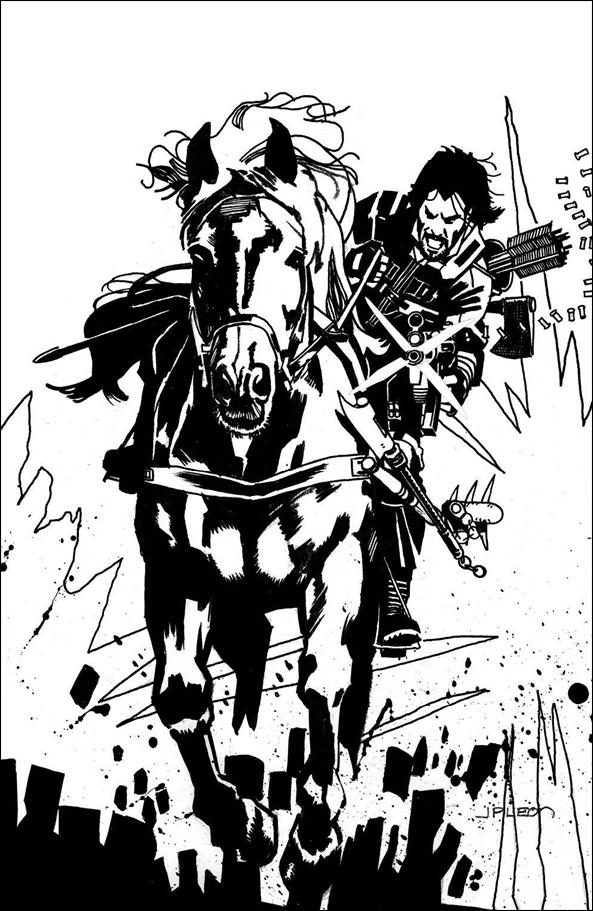 BRZRKR issue 2-I John Paul Leon 1:250 Black & White Virgin Cover
