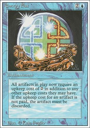 Magic the Gathering: Revised (Base Set) card 57 Energy Flux