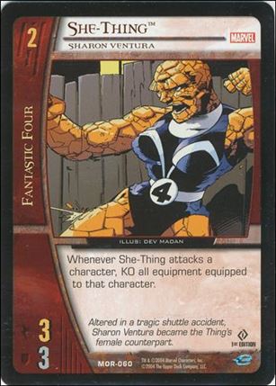 Marvel Origins: VS System (Base Set) card MOR-060 She-Thing