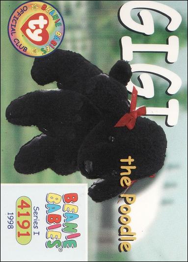 Beanie Babies Series 1 (Base Set) card 80 Gigi the Poodle