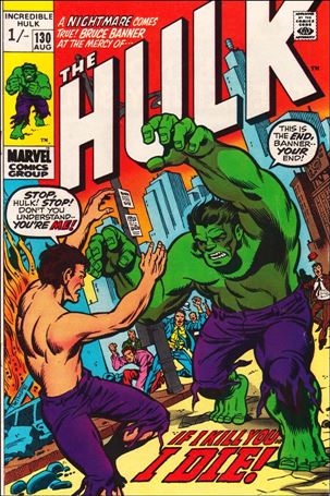 Incredible Hulk (1968) issue 130-B UK Price Cover