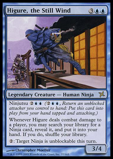 Magic the Gathering: Betrayers of Kamigawa (Base Set) card 37 Higure, the Still Wind