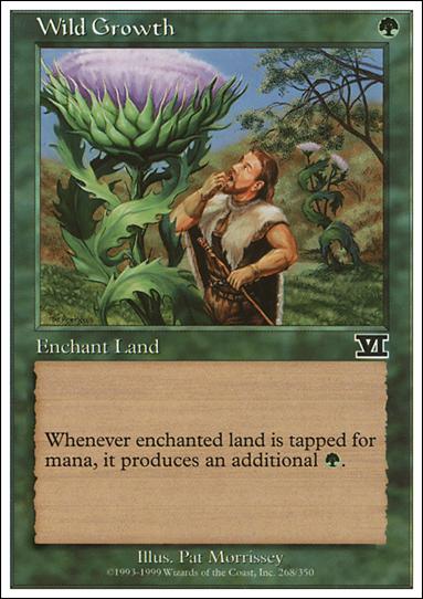 Magic the Gathering: 6th Edition (Base Set) card 268 Wild Growth