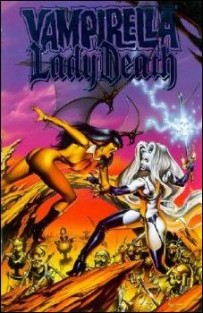Vampirella/Lady Death issue 1-E Blue Foil Cover 1/100