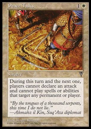 Magic the Gathering: Visions (Base Set) card 15 Peace Talks